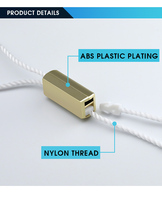Cordon en polyester pour étiquettes de vêtements, ficelle pour étiquettes suspendues, ficelle pour étiquettes de vêtements