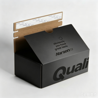 Boîte d'expédition en carton ondulé personnalisée avec bande détachable, impression personnalisée, auto-adhésive, pour envoi postal, emballage cadeau avec logo