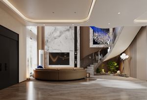 Diagramme d'effet de rendu <span class=keywords><strong>3D</strong></span> de villa de luxe italienne haut de gamme - Conception personnalisée de toute la maison, application hôtelière et résidentielle haut de gamme - Product Image 3