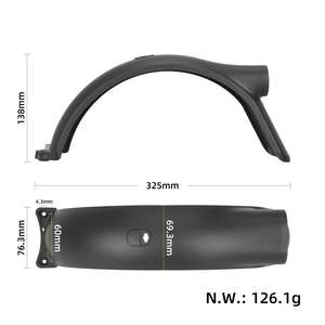Guardabarros Trasero MI Elite con Gancho, Resistente al Agua y a las Salpicaduras, de Plástico ABS, Piezas de Repuesto - Product Image 2