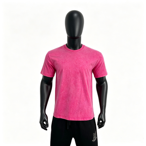 เสื้อยืดคอกลมผ้าฝ้าย 100% แบบซักนุ่มพิเศษ, เสื้อยืดแขนสั้นพิมพ์ลายกราฟิกแบบพัฟสกรีนตามสั่ง - Product Image 1