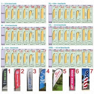 Drapeau publicitaire personnalisé Bali Bow Sail Swooper avec mât en aluminium – Drapeau de plage promotionnel pas cher pour marque - Product Image 3