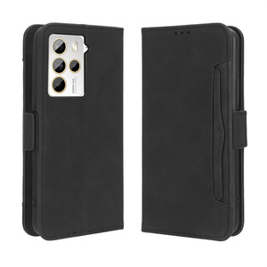 Étui portefeuille à rabat en cuir à rayures vachettes avec emplacements pour plusieurs cartes pour téléphone <span class=keywords><strong>HTC</strong></span> <span class=keywords><strong>U23</strong></span> <span class=keywords><strong>Pro</strong></span> - Product Image 6