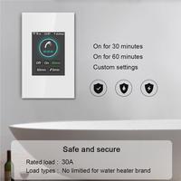 LANBON L8-HB 20A 250V Interrupteur programmable intelligent WiFi pour chauffe-eau et chaudière avec écran LCD et commande vocale, norme européenne
