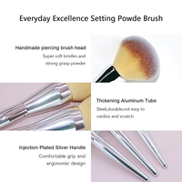 Pinceau de maquillage de haute qualité, grand pinceau à poudre, pinceau Kabuki à tête plate pour estomper les fards liquides, crèmes et poudres