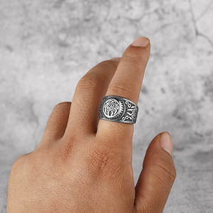 Bague Vintage en Acier Inoxydable Plaqué Or 14K, Griffe d'Ours Viking, Odin Nordique, Unisexe, Tendance Hip Hop Gothique Punk, Durable - Product Image 3