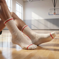 Chaussettes d'équipage de basket-ball rembourrées en éponge de haute qualité LOGO personnalisé Chaussettes de sport professionnelles épaisses Athlète