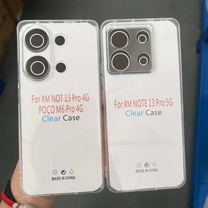 1.5mm d'épaisseur Transparent souple TPU téléphone portable noir housse pour <span class=keywords><strong>Xiaomi</strong></span> 13 14 pour Redmi Note 13 pour Poco M6 K60 X4 X5 K60 - Product Image 4