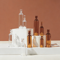 Bouteille jetable portable en plastique PS de haute qualité de marque XIANGSHI, fabriquée au Guangdong, 3 ml, 5 ml, 10 ml, 15 ml, ambre, à usage unique