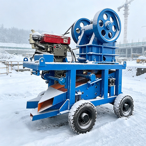 Petit concasseur à mâchoires diesel, nouveau mini concasseur à mâchoires mobile, utilisé pour le concassage de pierres dans l'exploitation minière et la construction - Product Image 4