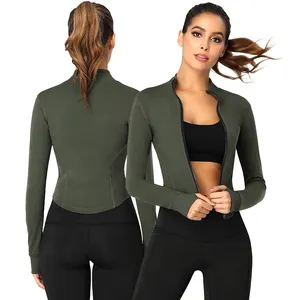 Plus size xxxl outdoor ladies long sleeve quick dry clothes slim fit sports workout jacket