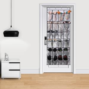 24 כיסים גדולים רשת תלויים על קיר תיק אחסון נעליים מארגן מעל דלת עבור גברים נשים נעלי ילדים - Product Image 4