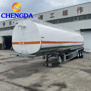 Novo Chengda 3 Eixo 40 Ton Tanque De Combustível Do Transporte De Óleo Do Tanque Semi-reboque Para Venda