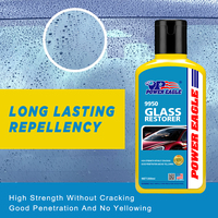 Nettoyant Vitres Voiture 300ml : Éliminateur de Film Huileux, Anti-Pluie, Anti-Reflet, Cire pour Pare-Brise