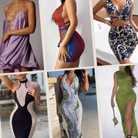 Liquidation 2025 – Robes décontractées et T-shirts pour femmes en gros, emballage mixte, expédition aléatoire, vêtements en stock