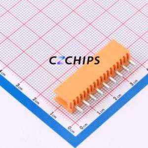 MXHT396V-3.96-09P-OE01-Cu-A Plug-in Terminal Block Through hole,P=3.96mm Board-to-Board / Socket - Open 1x9P 3.96mm Orange - Product Image 2