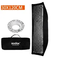 Grille nid d'abeille Godox 30x120cm pour flash de studio photo à monture Bowens DE300 SK400II DE400 DE400II en nylon