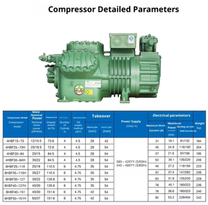 Soğuk depolama soğutma ünitesi tam Set ekipman kompresör pistonu soğutulmuş donma hava su soğutma-45 5ton 20 40 - Product Image 5
