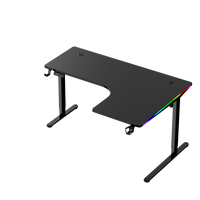 Bureau debout personnalisé en acier inoxydable avec LED RGB, design minimaliste, table de course, pour bureau à domicile, pliable, hauteur réglable, portable
