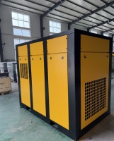 Compresseur d'air à vis à deux étages OEM haute efficacité 132kw Fabricant professionnel Extrémité d'air de moteur à noyau lubrifié à économie d'énergie