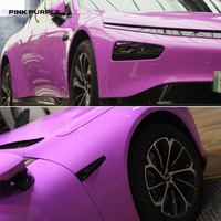 Film Adhésif PVC Haute Qualité 7,5 mil d'épaisseur pour Voiture, Violet Lavande Espagnol, Garantie 2 Ans, Anti-Rayures