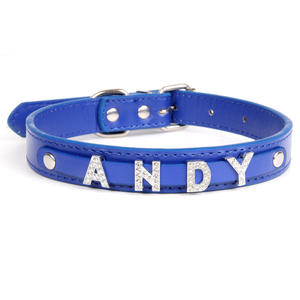 Holesale-<span class=keywords><strong>collar</strong></span> con letras deslizantes para perro y mascota, <span class=keywords><strong>collar</strong></span> con letras ostentosas y diamantes de imitación de alta calidad - Product Image 6