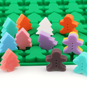 Molde de Silicona Navideño de Grado Alimenticio, <span class=keywords><strong>Mini</strong></span> Moldes <span class=keywords><strong>para</strong></span> Hornear Dulces, Galletas, Pudín, Gelatina, Árbol de Navidad, <span class=keywords><strong>Hombre</strong></span> de Jengibre - Product Image 2