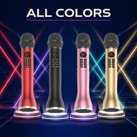Microphone sans fil OEM 9W L-598 avec moniteur/écran, microfono inalambrico profesional, système de haut-parleurs pour karaoké, spiker