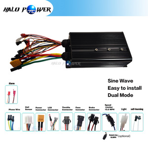 Halo Power 48V 60V 72V 3000W 60A 正弦波控制器电动自行车和自行车UKC1液晶显示屏电动自行车转换套件 - Product Image 3