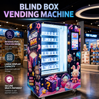 Máquina Expendedora de Cajas Sorpresa de Autoservicio las 24 Horas, Pantalla Táctil, Sistema de Pago con Monedas y Tarjetas de Crédito, Lector de Tarjetas de Regalo Misteriosas