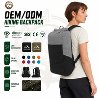 Sac à dos de randonnée léger 35L personnalisé à fermeture roll-top pour le trekking en extérieur, idéal pour le camping hivernal et les voyages