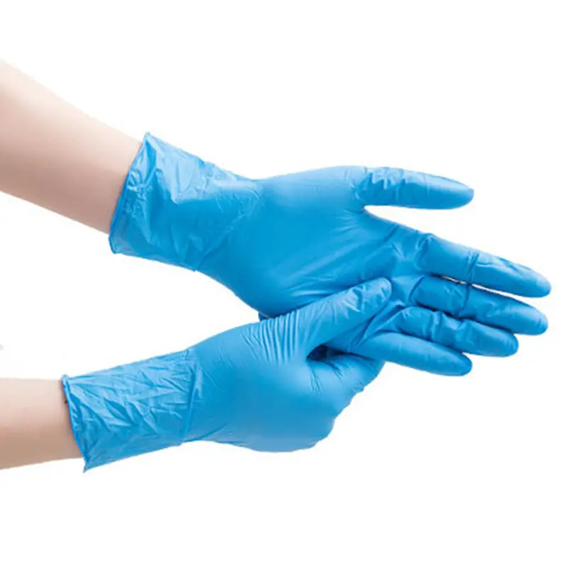 SANWEI 100/50/20 pièces gants jetables violets gants médicaux jetables en nitrile/vinyle Latex examen gants enduits de nitrile
