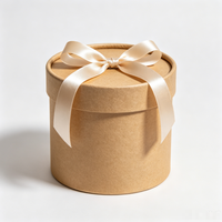 Boîte Cadeau Cylindrique en Matériau Recyclé pour Bougies, Bonbons, Faveurs de Mariage, Cadeaux de Baby Shower – Vente en Gros