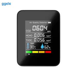 Ggele Indoor Draagbare Infrarood Wifi Air Kwaliteit Monitor Air Co2 Gas Analyzer Detector Co2 Kooldioxide Meter Gas Analyzers