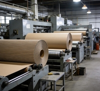 Papier ondulé non couché 125 g/m² recyclable en rouleau moyen