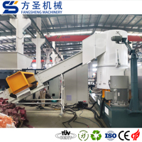 300-500 kg/h Utilisé HDPE LDPE film PE sacs en plastique granulés extrudeuse granulateur de machine faisant la machine