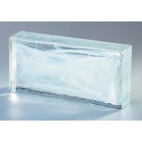 Les briques en verre de ruban vert bloque 245*115*53mm les briques en verre de fonte chaude décorative solide de brique en verre de moulage sous pression pour la cloison de séparation
