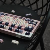134 touches, thème panda, touches de clavier PBT, sublimation par transfert thermique, profil SOA, touches de clavier mécaniques avec disposition ANSI/ISO