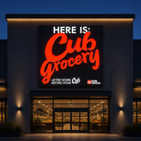 Lettres en relief 3D personnalisées à LED avec éclairage frontal, étanches IP65, logo rouge illuminé, devanture de magasin, restaurant, extérieur de boutique, entreprises
