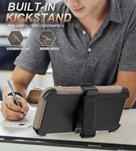 เคสใสแม่เหล็กสำหรับ <span class=keywords><strong>iPhone</strong></span> 17 <span class=keywords><strong>Pro</strong></span> <span class=keywords><strong>Max</strong></span> Air 16 Plus 15 <span class=keywords><strong>Pro</strong></span> <span class=keywords><strong>Max</strong></span> พร้อมคลิปหนีบเข็มขัดและกรอบด้านหน้าแบบ Heavy Duty - Product Image 6