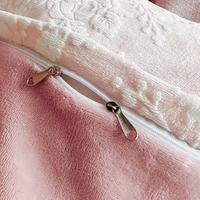Parure de lit 4 pièces en velours de lait gaufré haut de gamme, housse de couette en flanelle luxueuse et chaude, ultra douce et confortable, pour la maison