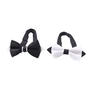 Распродажа регулируемые галстуки-бабочки из полиэстера для мужчин черный и белый бриллиант Острый дизайн дешевый аксессуар