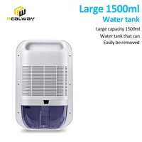Fabricant 1500ML Absorbant l'humidité Sèche Machine Sous-sol pour La Maison Placard Air LED UV Lumière Télécommande Mini Déshumidificateur