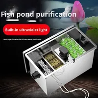Filtre à eau extérieur en acier inoxydable Senseneger pour bassin à poissons, bassin à koïs, grand réservoir extérieur, circulation et purification de l'eau
