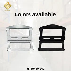 Jensan Set regolabile in acciaio fibbia personalizzato all'ingrosso 18KN 46mm larghezza interna nero zinco bianco/zinco giallo/nero/zinco colorato 58g