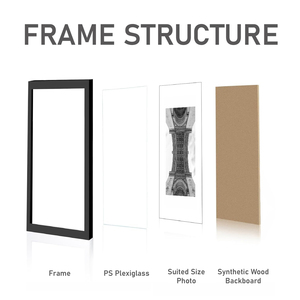 Nhà Máy Bán buôn Chất lượng cao giá rẻ màu đen tường Gallery khung ảnh 30x40cm <span class=keywords><strong>MDF</strong></span> khung ảnh - Product Image 4
