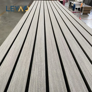 Panneau mural acoustique en lattes de bois durable, <span class=keywords><strong>absorbeur</strong></span> de son en MDF pour cinéma maison et solution anti-bruit haut de gamme pour les espaces commerciaux - Product Image 1