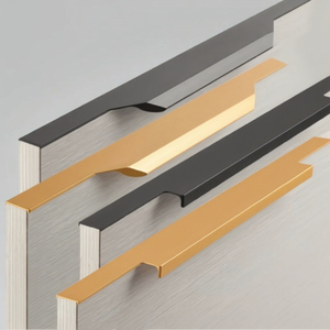 Newest Design Minimalist Edge <strong>Pull</strong> Handles Waterproof Easy Clean Durable Eco-Friendly Aluminum Profile Kitchen Cabinet Wardrobe - Product Image 3