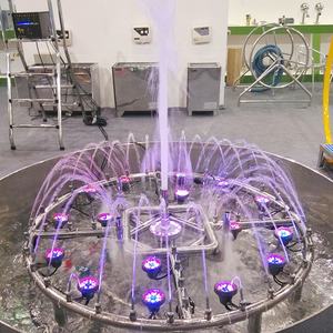 Fenlin FS-05 LED dans su çeşmesi Mini paslanmaz çelik açık bahçe otel dekor için müzikli fıskiye - Product Image 2