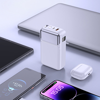 Batterie 10000mah 20W Affichage numérique LED Chargeurs portables portables Chargeur rapide Banque d'alimentation sans fil avec prise secteur